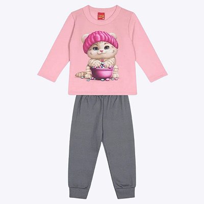 Conjunto Moletom Infantil Feminino Kyly 1000038