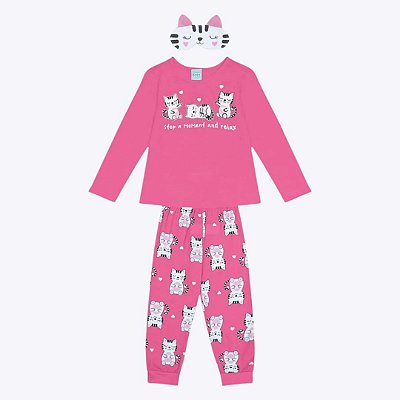 Pijama  com Máscara Infantil Feminino Kyly 1000161