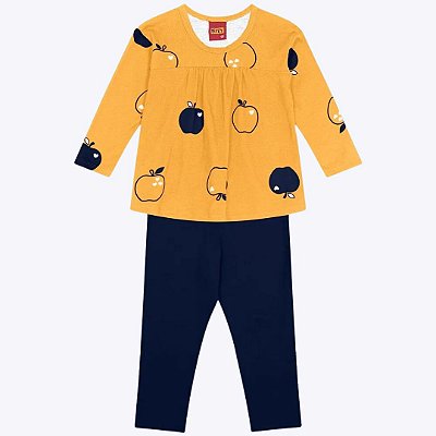 Conjunto Manga Longa Infantil Feminino Kyly 1000044