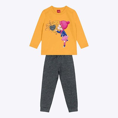 Conjunto Moletom Infantil Feminino Kyly 1000060