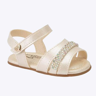 Sandália Cupcake com Tira em Strass Bebê Menina Klin 515221000