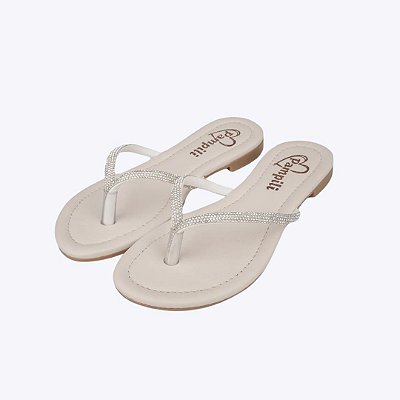 Sandália Rasteira Iris Strass Infantil Feminina Pampili 725018000