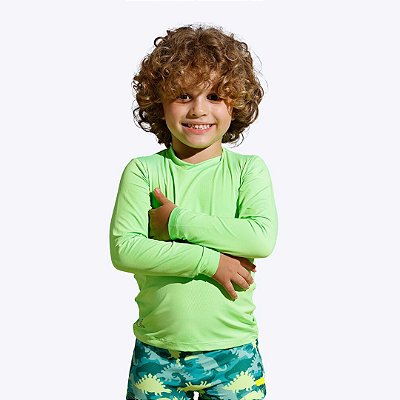 Camiseta Para Nadar Lycra Proteção UV 50+ Infantil Masculina Banana Danger 52001