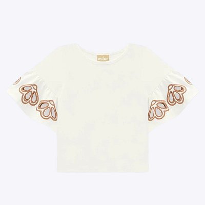 Blusa Cropped Infantil Feminina Milon 2000391