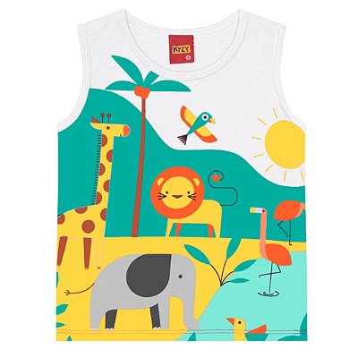 Regata Bichos Infantil Masculina Kyly 1000348