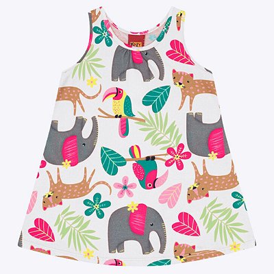 Vestido Manga Regata Infantil Feminino Kyly 1000189