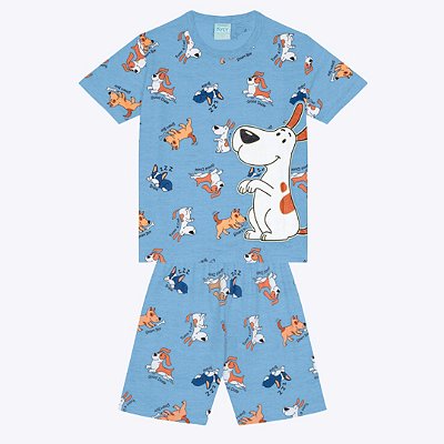 Pijama Cachorrinho Brilha no Escuro Infantil Masculino Kyly 1000456