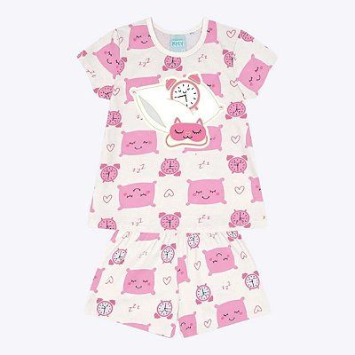 Pijama Brilha no Escuro Infantil Feminino Kyly 1000442