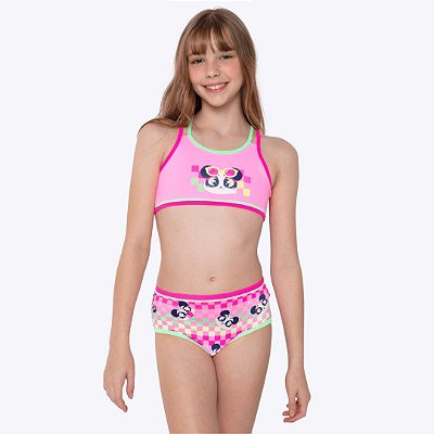 Biquíni Panda Miami Teen Menina Moda Praia Puket 110500658