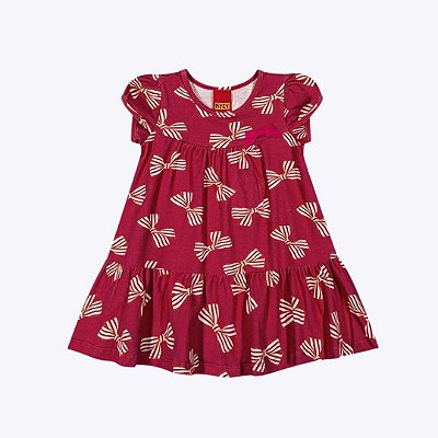 Vestido Estampa de Laço Infantil Menina Kyly 1000510