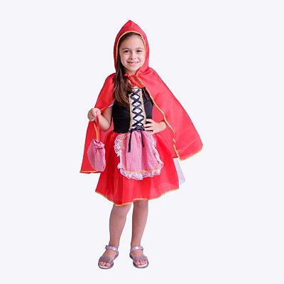 Fantasia Chapeuzinho Vermelho Infantil Menina Muvile 3757
