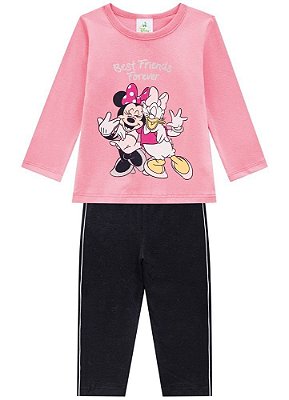 Brandili Conjunto Legging Longa Infantil Feminino 53750 Cor Rose