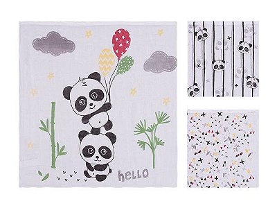 Colibri Kit Fraldas Baby 48011 Cor Panda