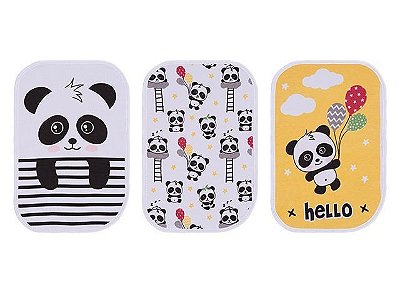 Colibri Kit Paninho De Boca Bebê 48012 Cor Panda
