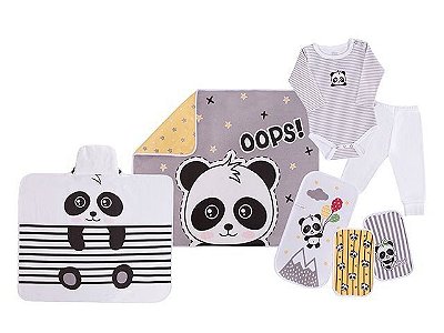 Colibri Kit Presente Bebe 7 Peças 48253 Cor Panda