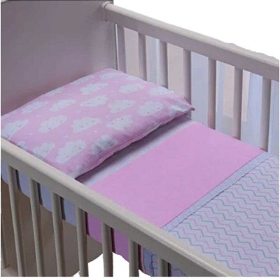 Jogo de Lençol Mini Berço 3 Peças Bebê Bublim 370061