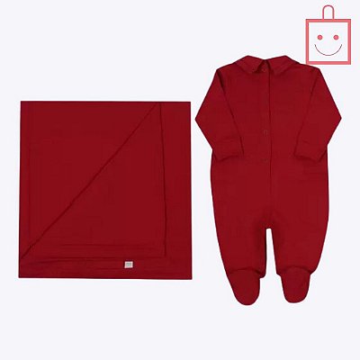 Saída Maternidade em Malha e Tricô Menino Paraiso 12258