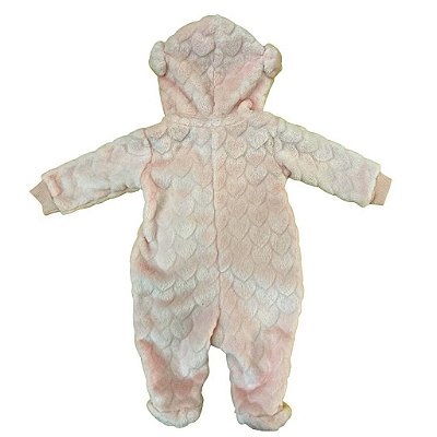 Macacão Bebê Feminino Manga Longa Paraíso 12955