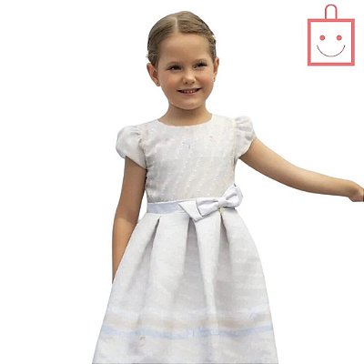 Vestido Chiffon Estampado com Laço Lateral Paraiso 15638