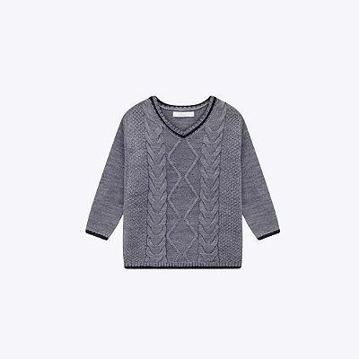 Blusa em Tricot Manga Longa Infantil Menino Milon 2000062