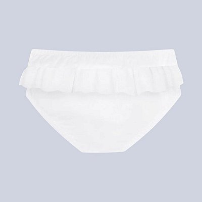 Vestido Branco com Calcinha Bebê Menina Milon 2000325