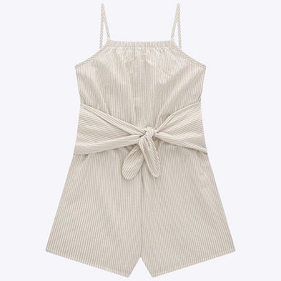 Macaquinho Listrado Infantil Feminino Milon 2000405