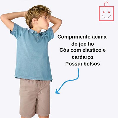 Bermuda Sarja Infantil Menino Hering Kids La2zhgtsi