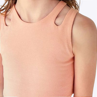 Regata Cropped em Ribana Infantil Menina Hering Kids 51QHL57EN