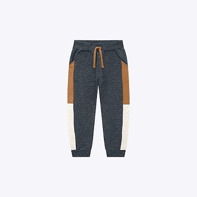 Conjunto Moletom Lettering Infantil Menino Milon 2000827 Mescla