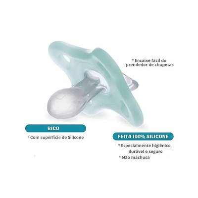 Chupeta Azul Comfort Silicone MAM 0-2 meses CH10111