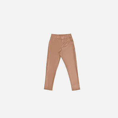 Conjunto Moletom Cool E Calça Legging Cotton Infantil Menina Have Fun 29376 Bege