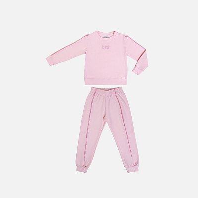 Conjunto Molecotton Infantil Menina Have Fun 29377 Rosa