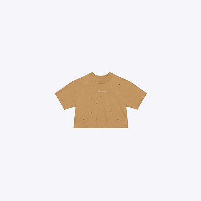 Blusa Manga Curta Juvenil Menina Brandili 26632 Preto