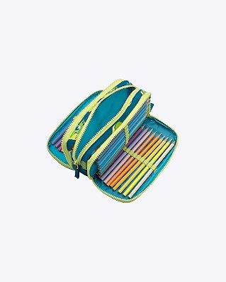 Estojo Triplo Jacaré Relax Puket 050404147