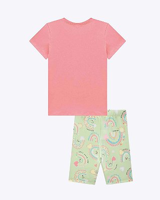 Conjunto Blusa em Meia Malha e Bermuda Biker em Malha Power Infantil Feminina Infanti Conjunto Blusa em Meia Malha e Bermuda Biker em Malha Power Infantil Feminina Infanti  83448