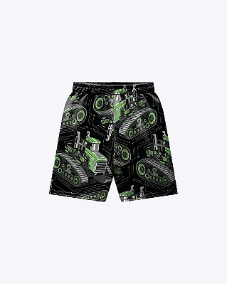 Conjunto Camiseta Manga Curta e Bermuda Moletom Estampada Infantil Masculino Kyly 1001346