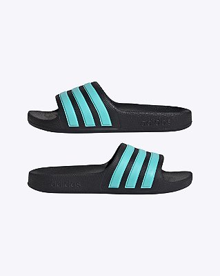 Chinelo Adilette Aqua Preto Infantil Adidas  JS2497