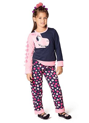 Puket Pijama Manga Longa Fantasia Dina Moletom 030401923