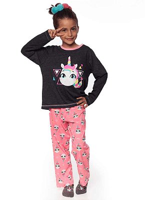 Puket Pijama Infantil Feminino Manga Longa 030501448