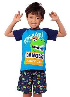 Puket Pijama Manga Curta Visco Dino 030402080