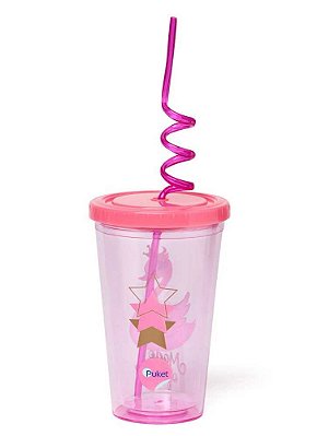 Copo com Canudo Cisne 050402061 Puket