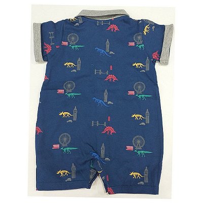 Macacão para Bebê Menino Manga Curta 213124 Anjos Baby