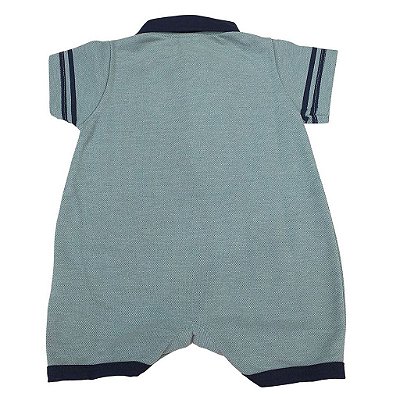 Macacão para Bebê Menino Manga Curta Malha 213675 Anjos Baby