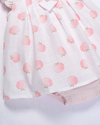 Macacão Bebê Feminino Manga Curta Anjos Baby 213623