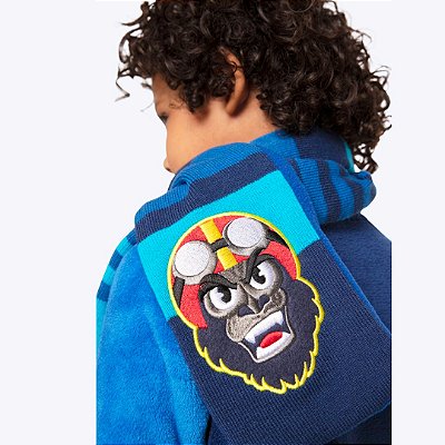 Cachecol Gorila Rider Infantil Menino Puket 050402999 Azul