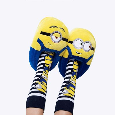 Pantufa Minions Unissex Infantil Puket 050402813 Amarelo