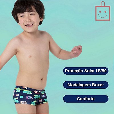 Sunga Boxer Menino Dragão Street Moda Praia Puket 110400990
