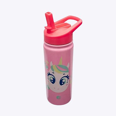 Garrafa Térmica Rosa Unicórnio  Cherry Puket  050403637