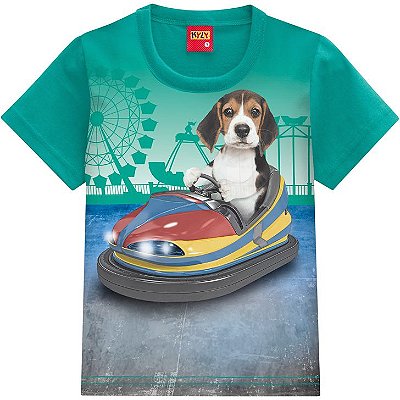Camiseta Manga Curta Infantil Masculina 110268 Kyly