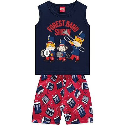 Conjunto Bermuda Infantil Masculino 110275 Kyly